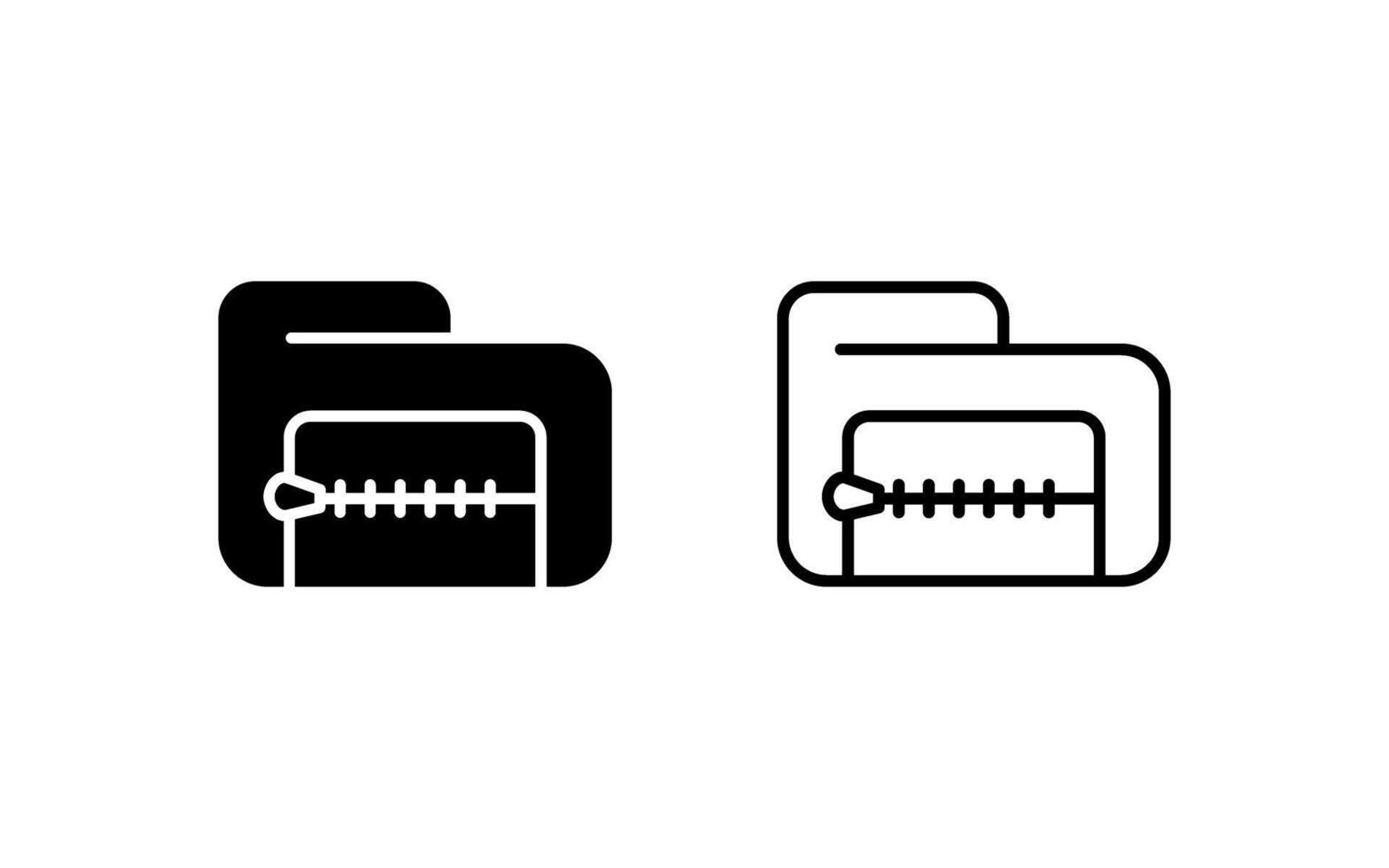 Zip File Vector Icon