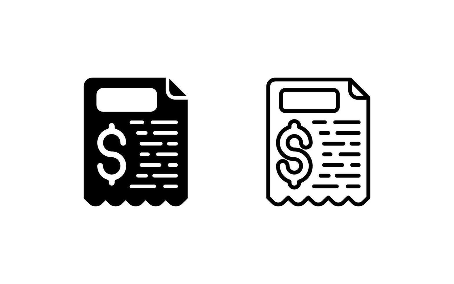 Receipt Vector Icon