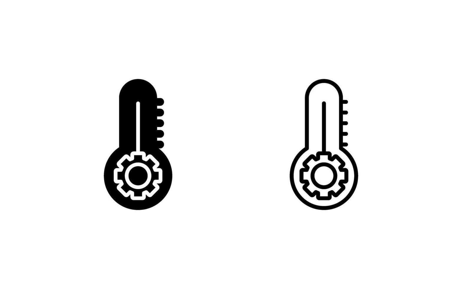 termómetro vector icono