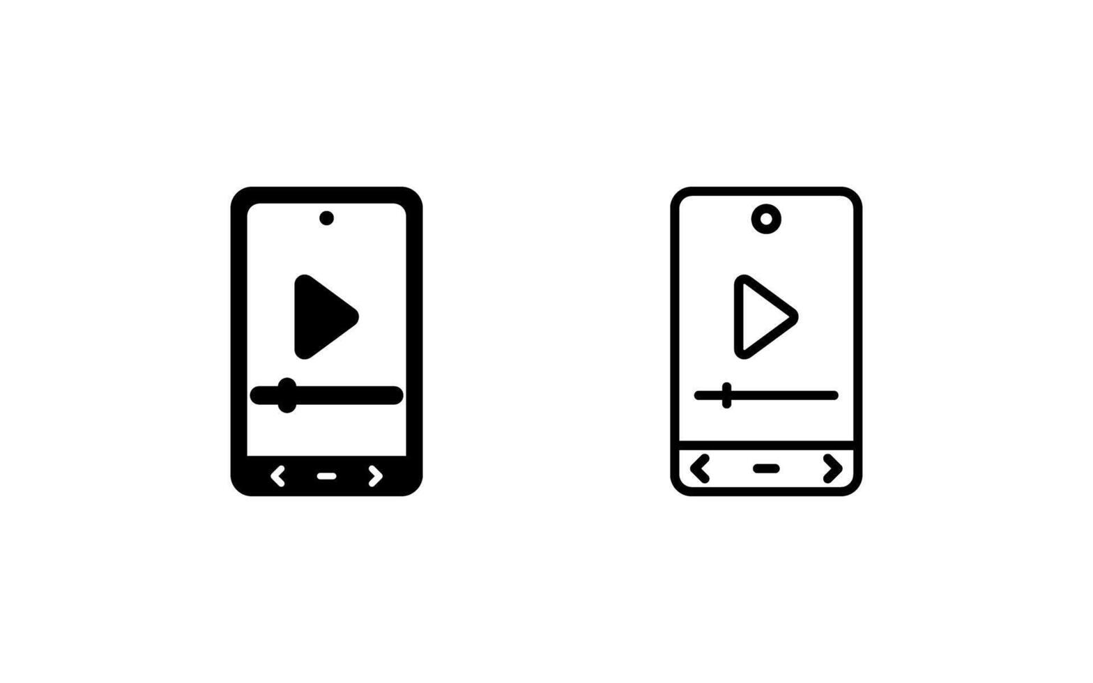 Video Player Vector Icon