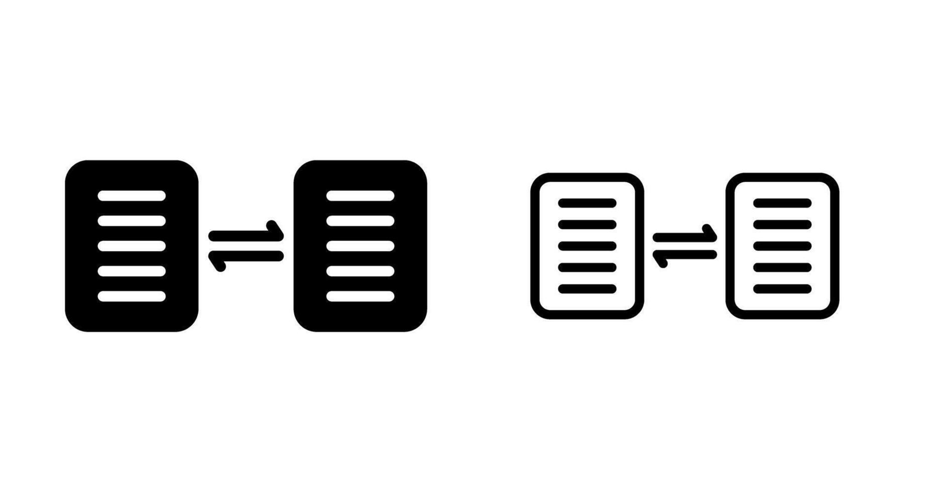 Document Sharing Vector Icon