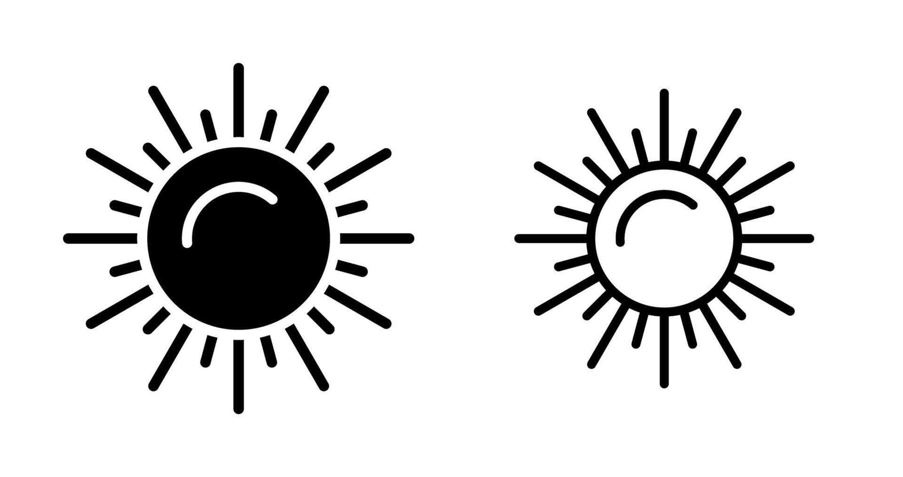 icono de vector de sol