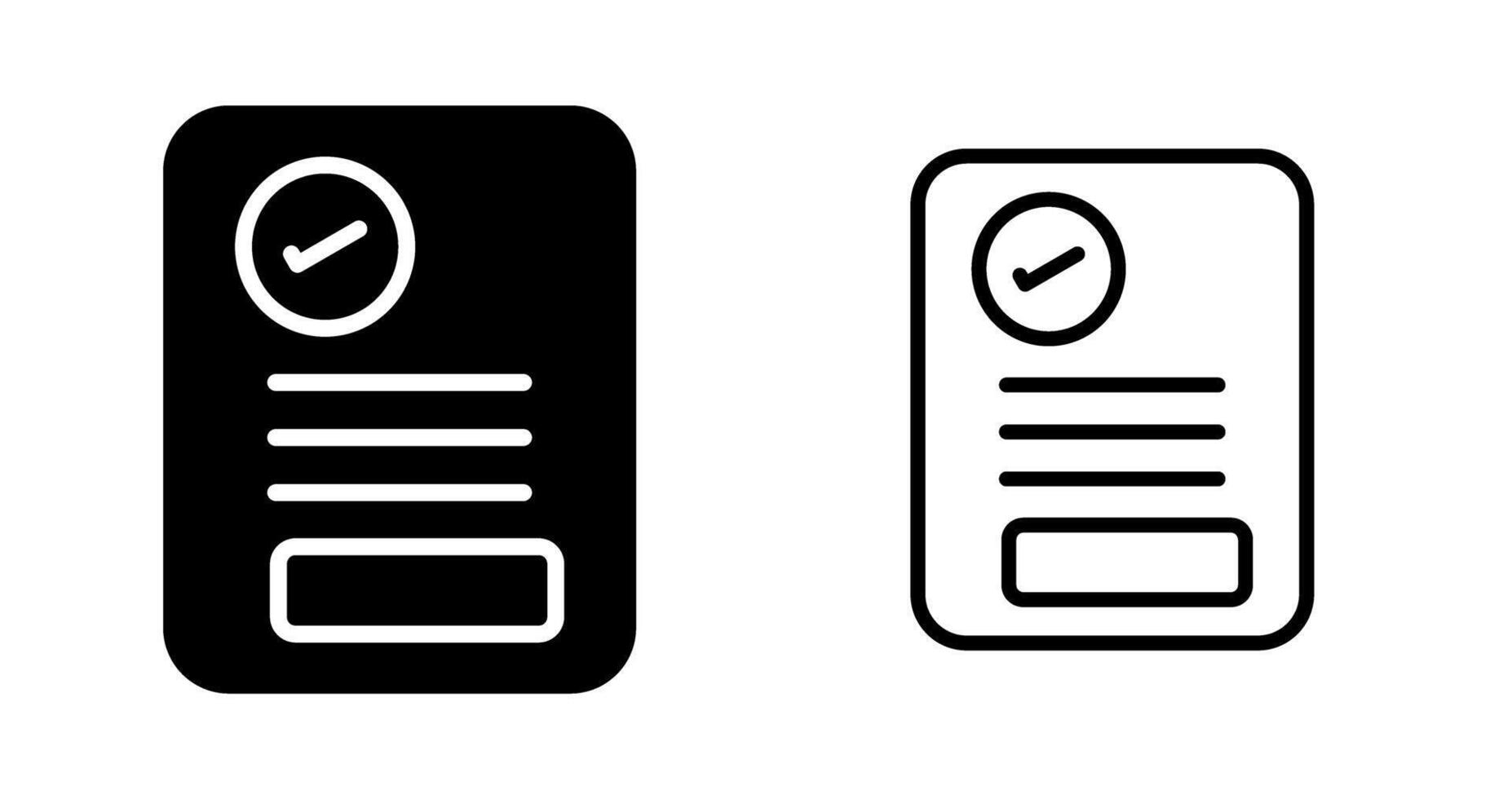 Document Approval Vector Icon
