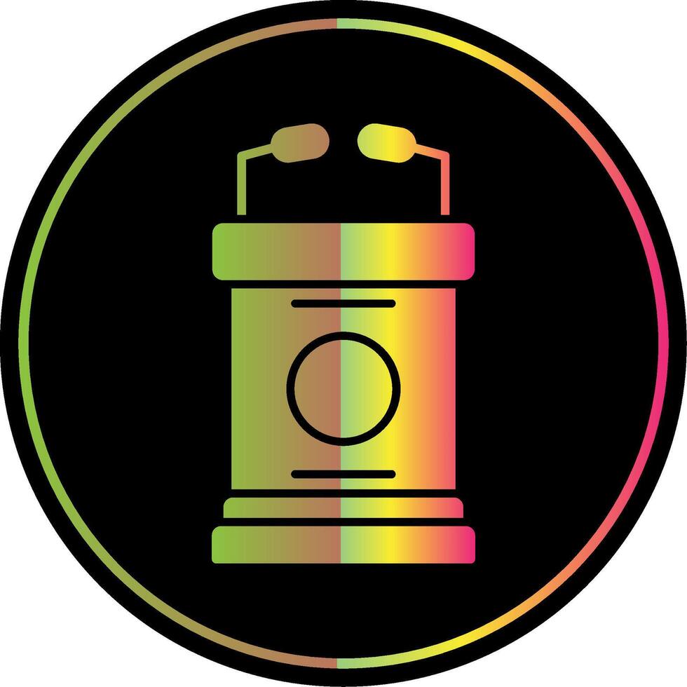 Lectern Glyph Due Color Icon vector