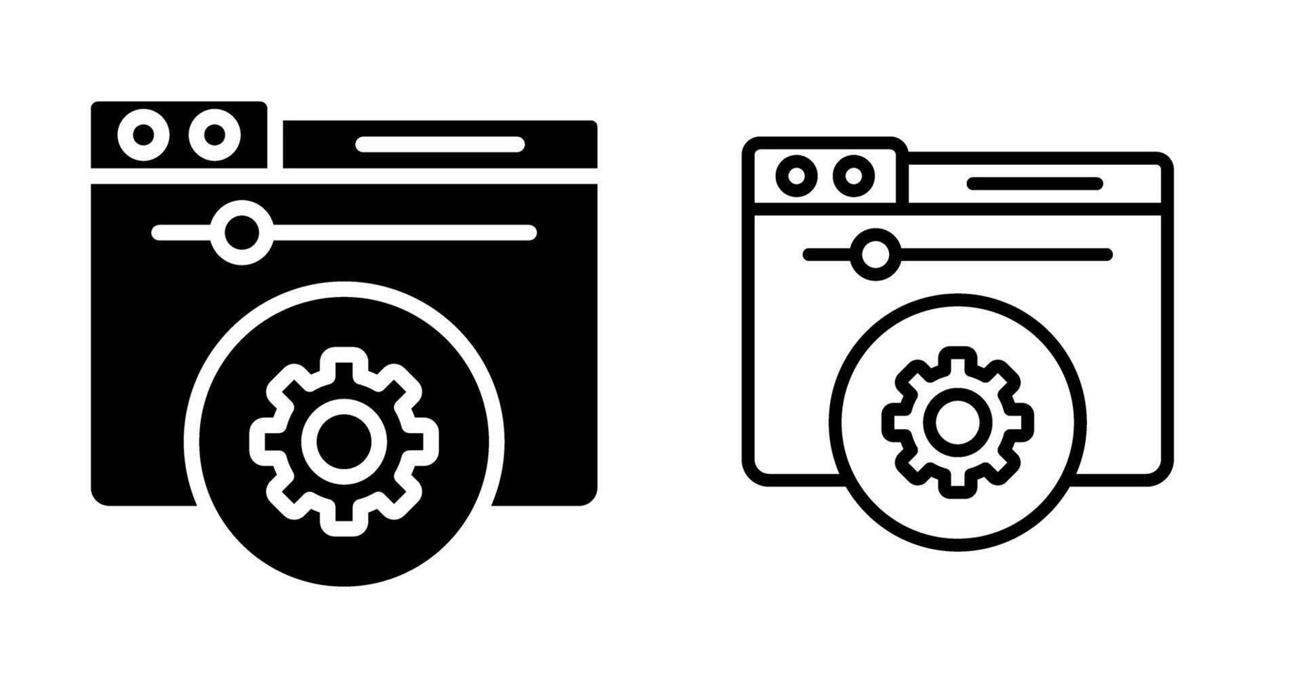 Hosting Control Panel Vector Icon