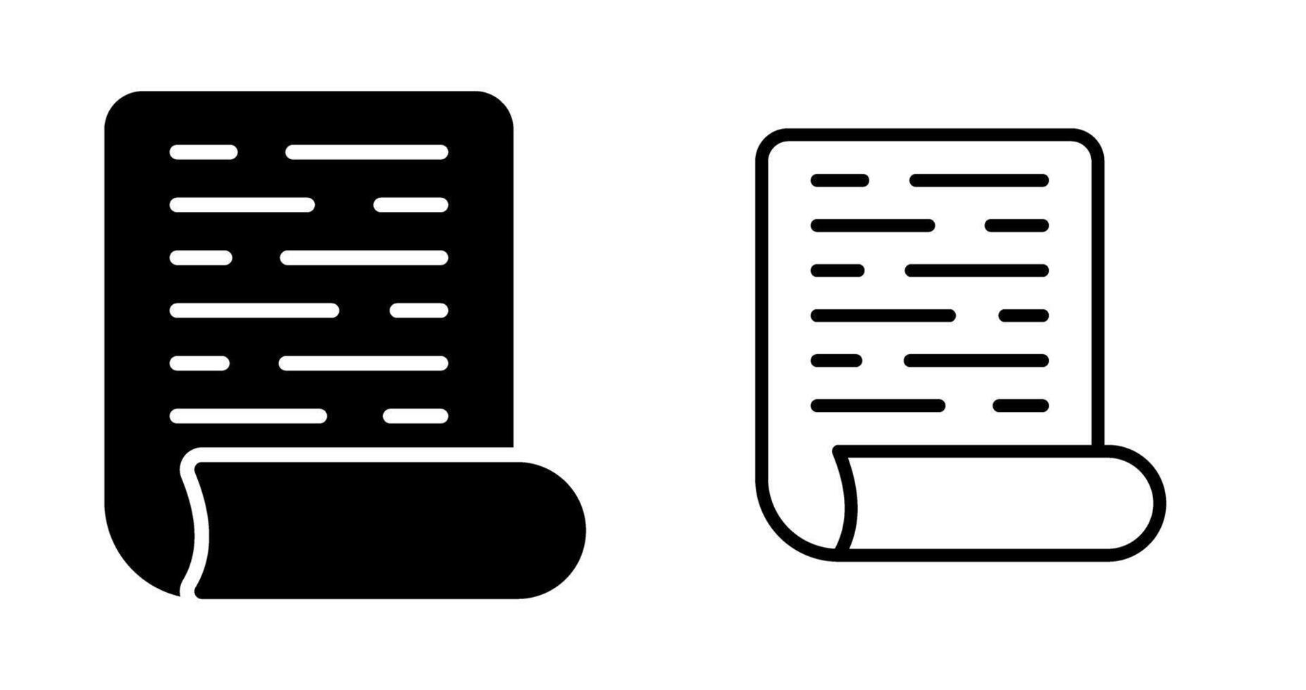 Page with Curl Vector Icon