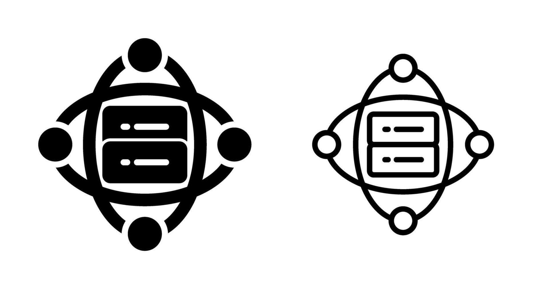 Cluster Server Vector Icon