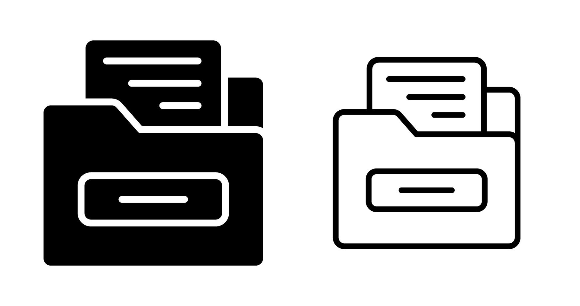 File Folder Vector Icon 39145578 Vector Art at Vecteezy