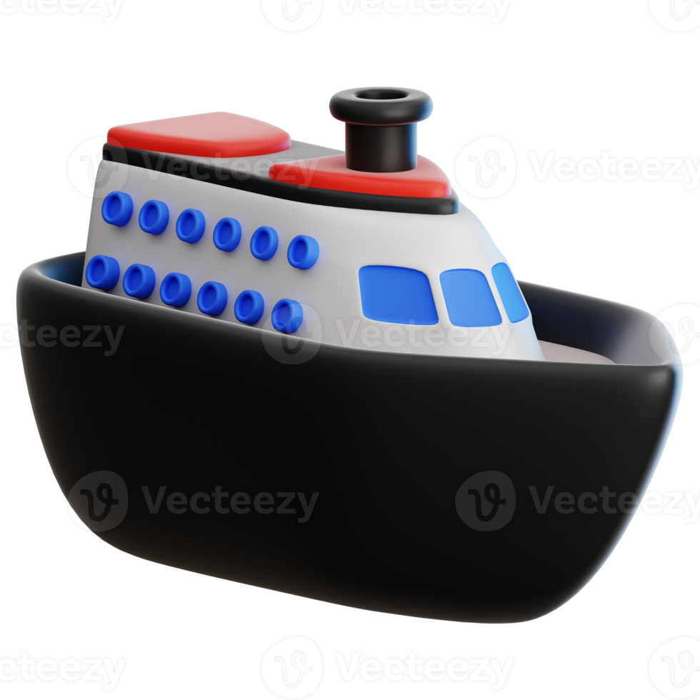 Cruise travel 3D Illustration for web, app, infographic, etc png
