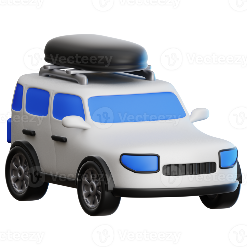 Car travel 3D Illustration for web, app, infographic, etc png