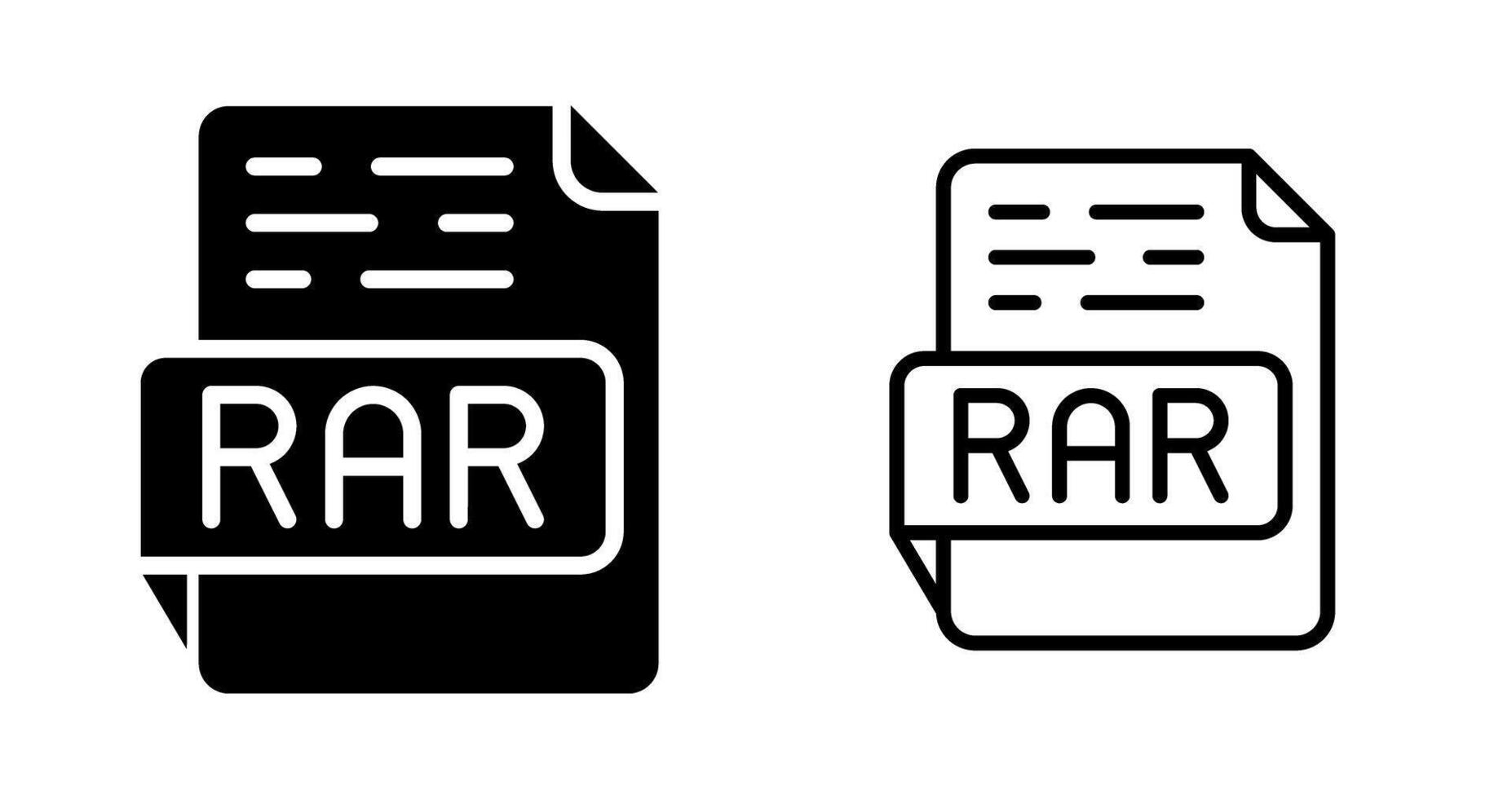 RAR Vector Icon