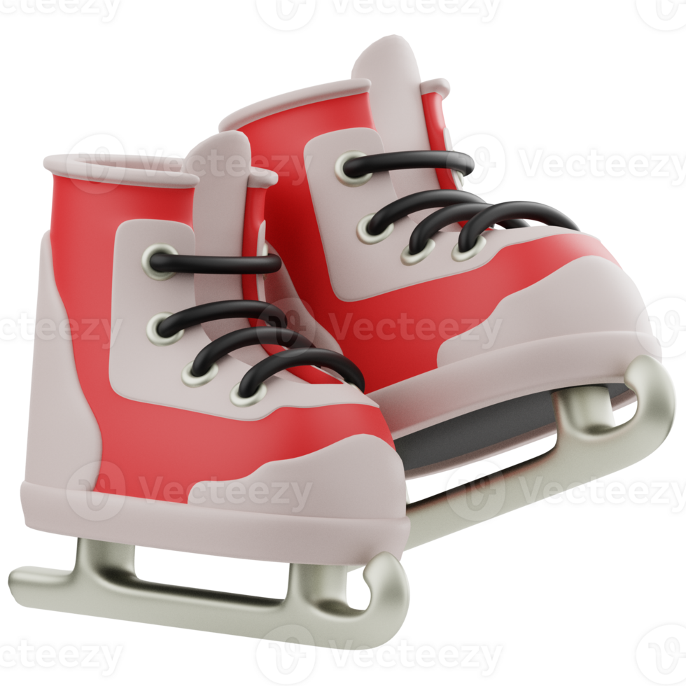 Ice Skates 3D Illustration for web, app, infographic, etc png