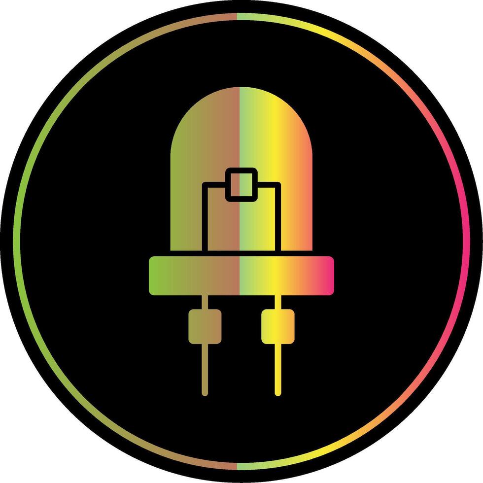 Diode Glyph Due Color Icon vector