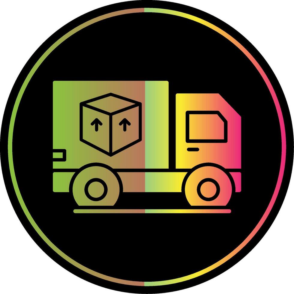 Delivery Glyph Due Color Icon vector