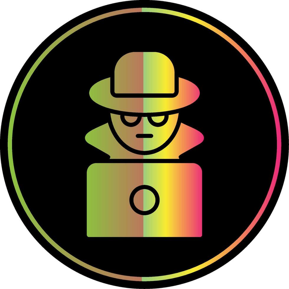 Fraud Glyph Due Color Icon vector