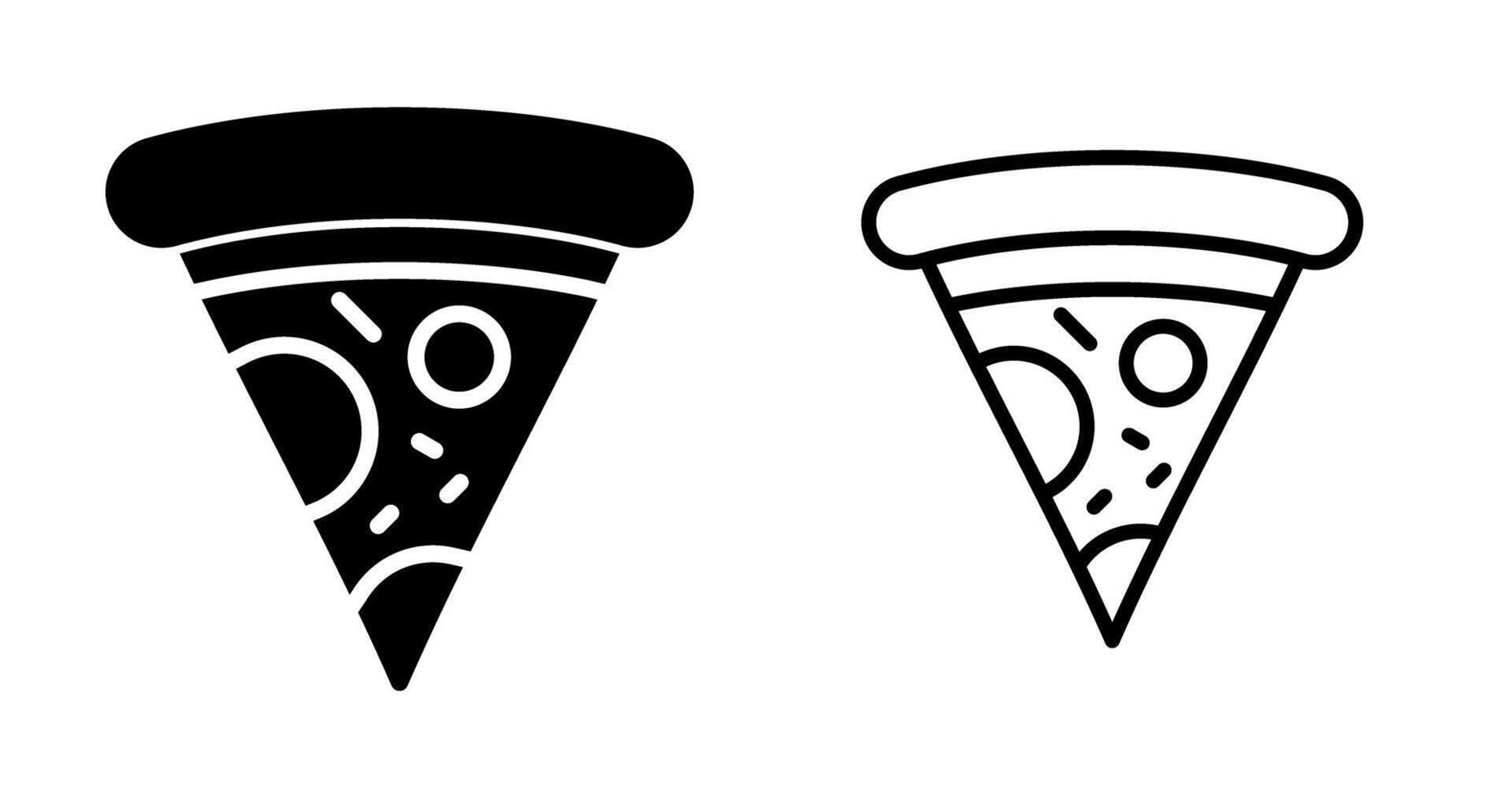 icono de vector de pizza