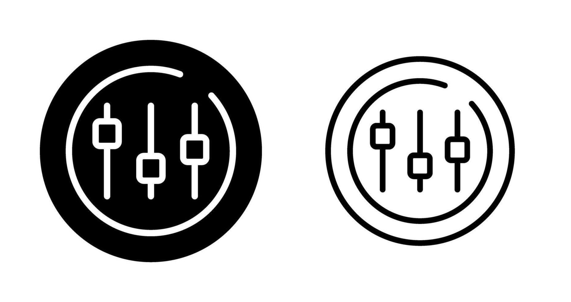 Music Equalizer Circle Vector Icon