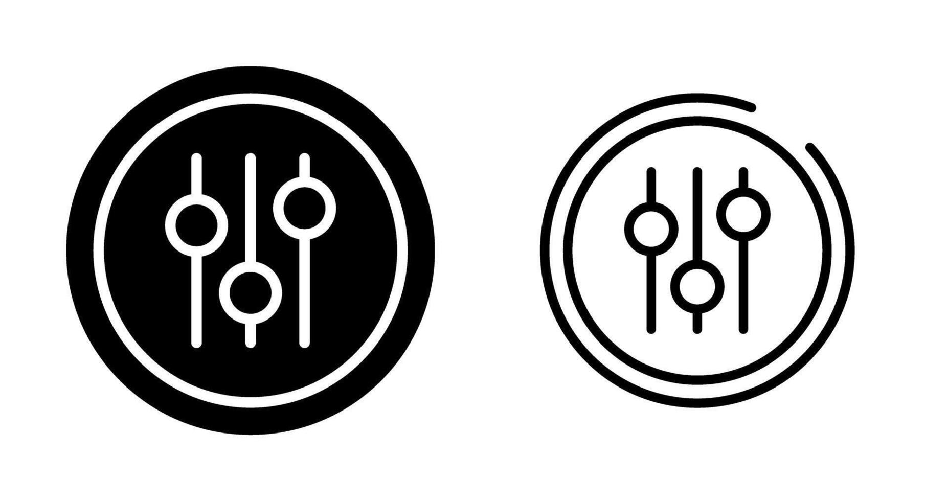 Audio Equalizer Vector Icon
