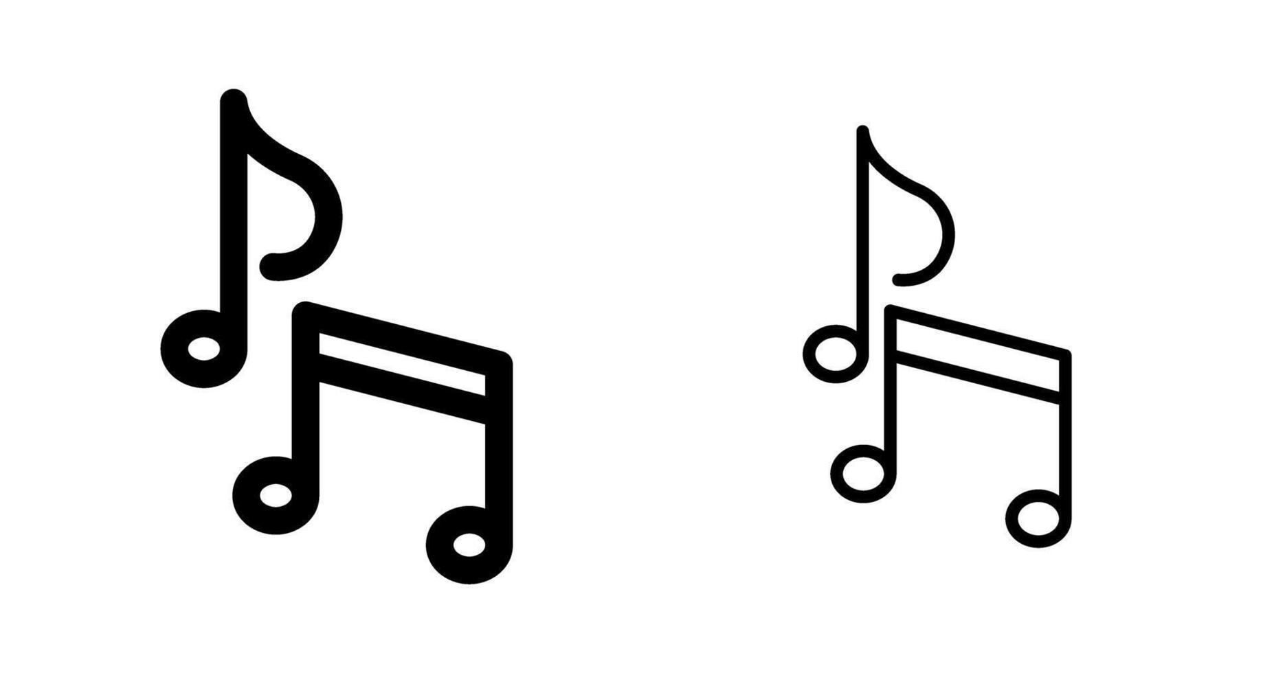 icono de vector de nota musical