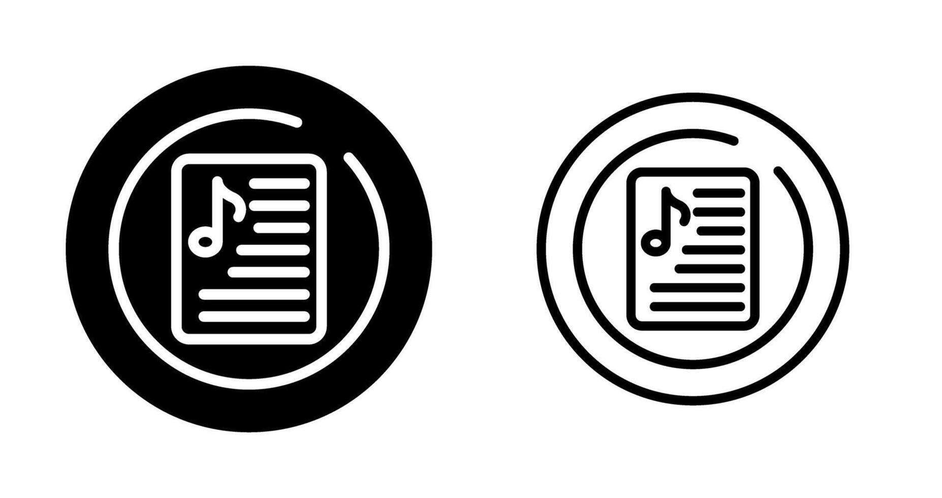 Music Playlist Circle Vector Icon