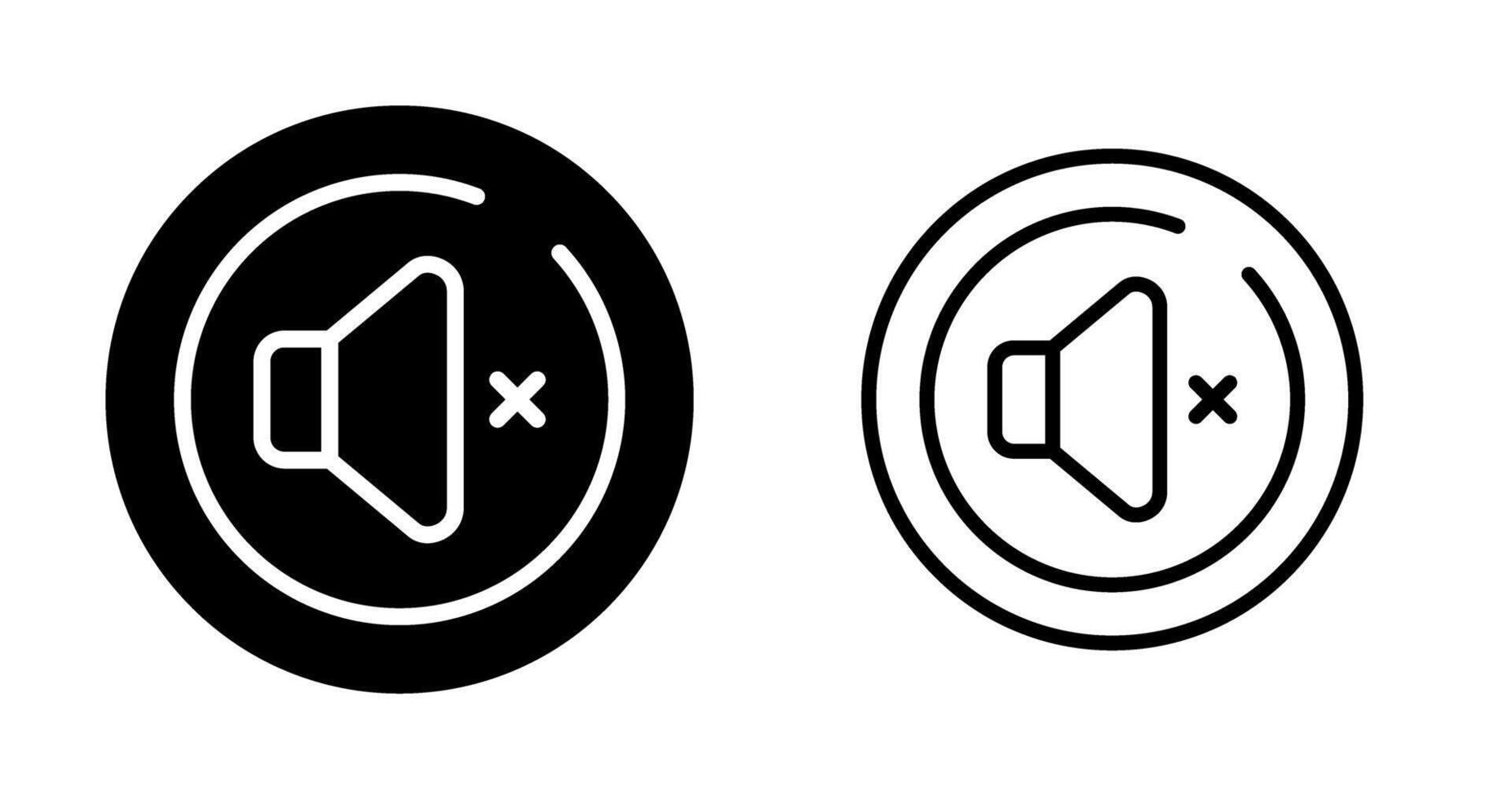 Mute Circle Vector Icon