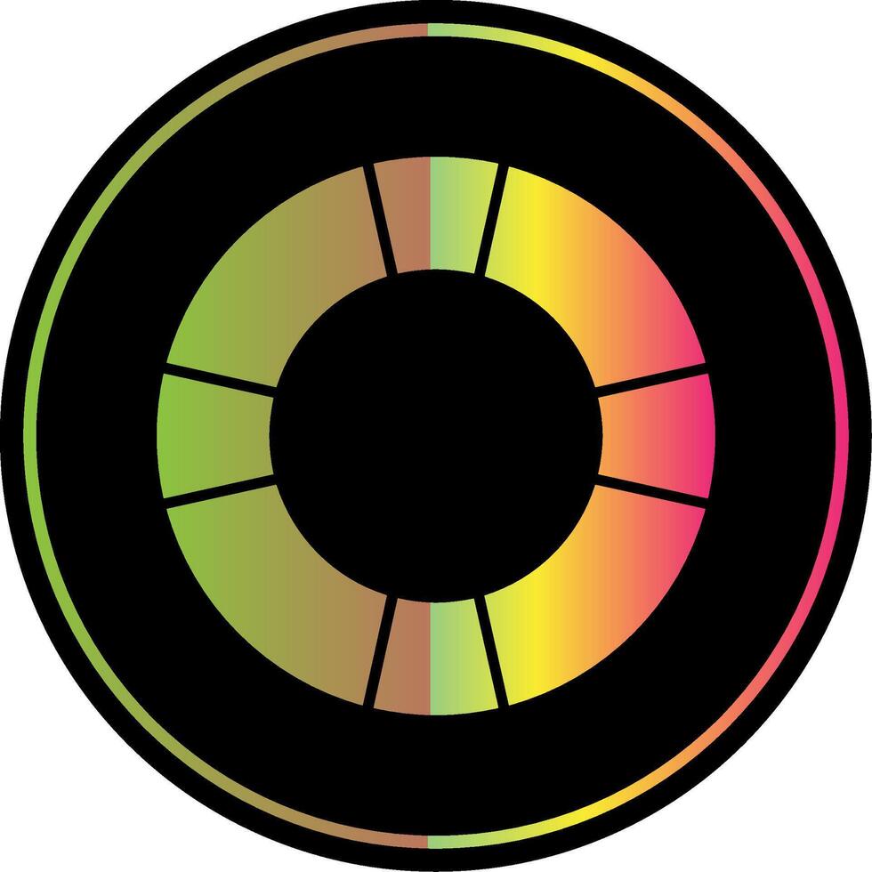 Life Saver Glyph Due Color Icon vector