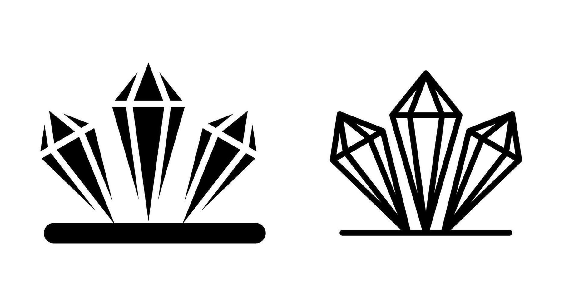 icono de vector de cristal