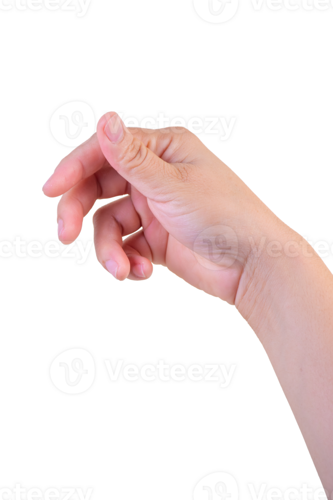 hand on isolated background clipping path png