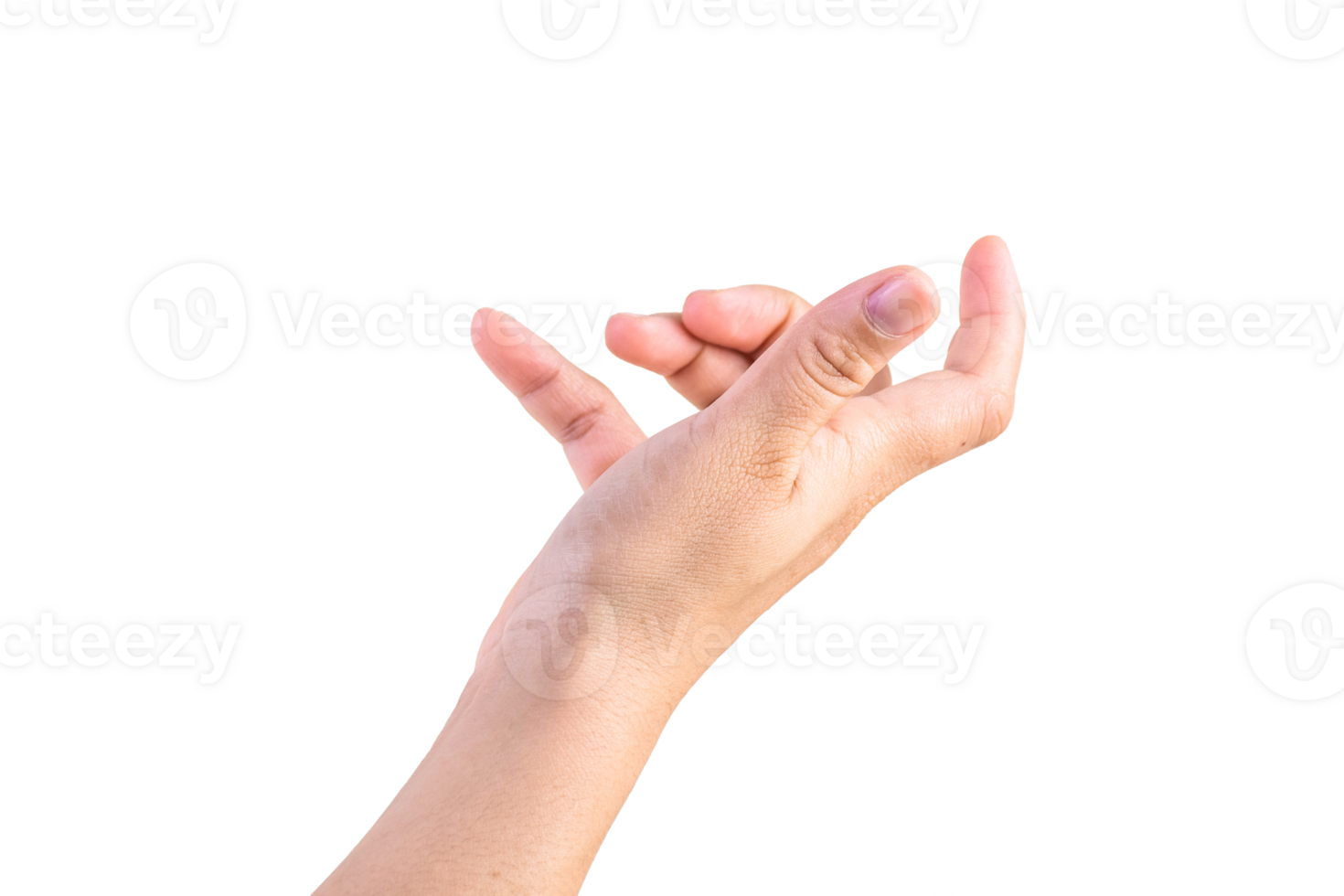 hand on isolated background clipping path png