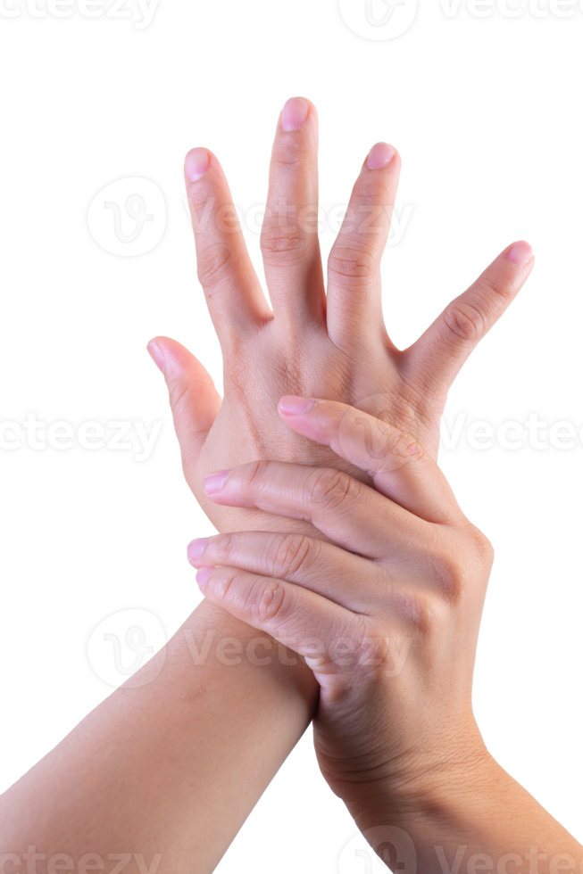 hand on isolated background clipping path png