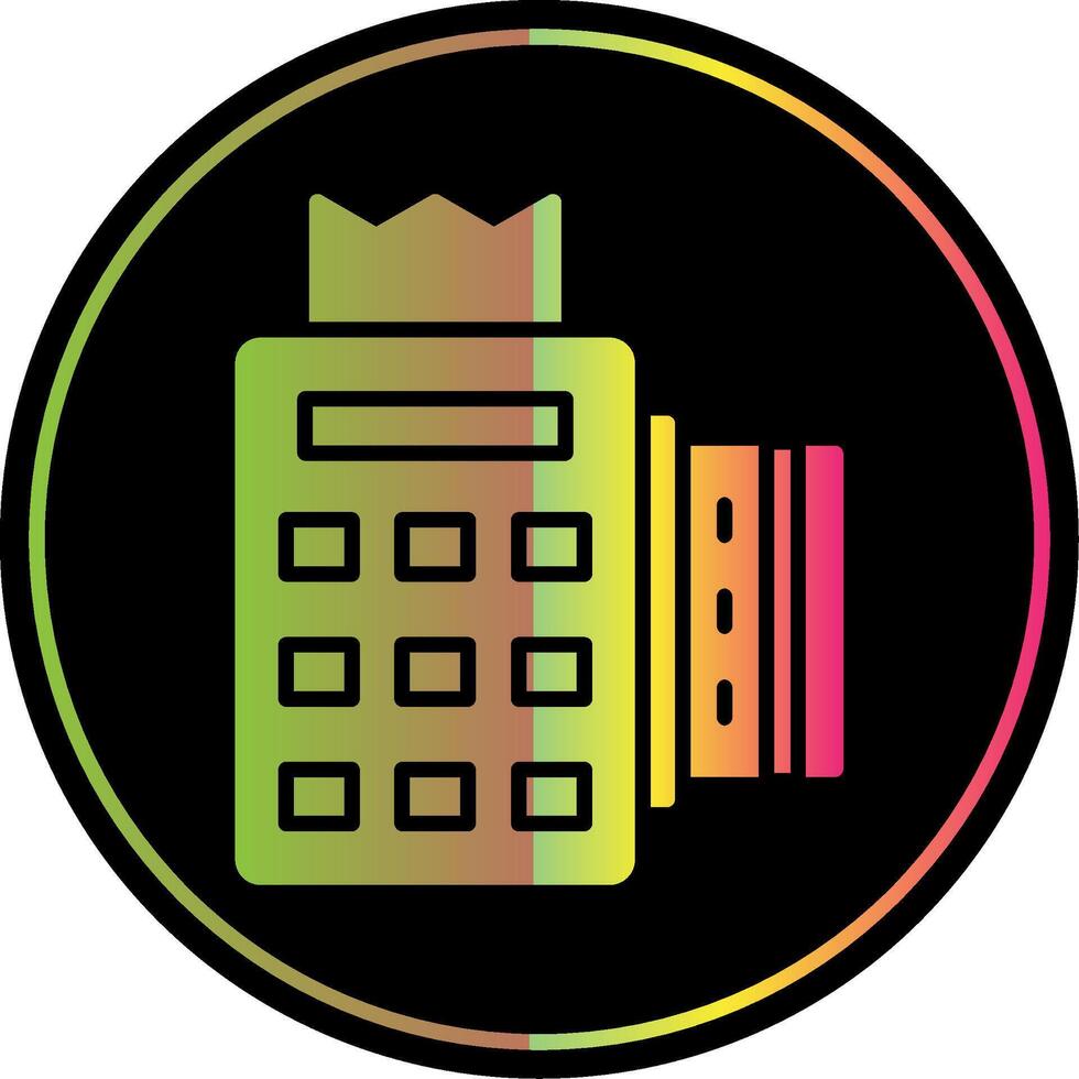 Edc Glyph Due Color Icon vector