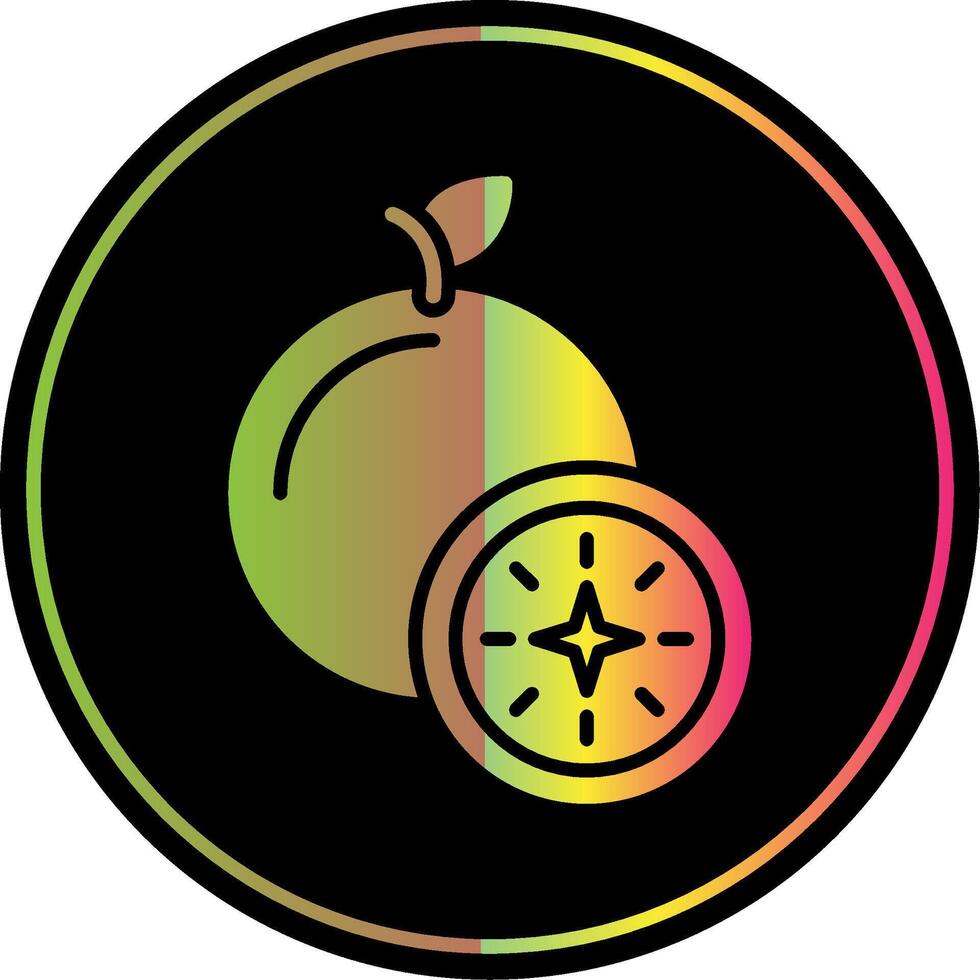 Guava Glyph Due Color Icon vector