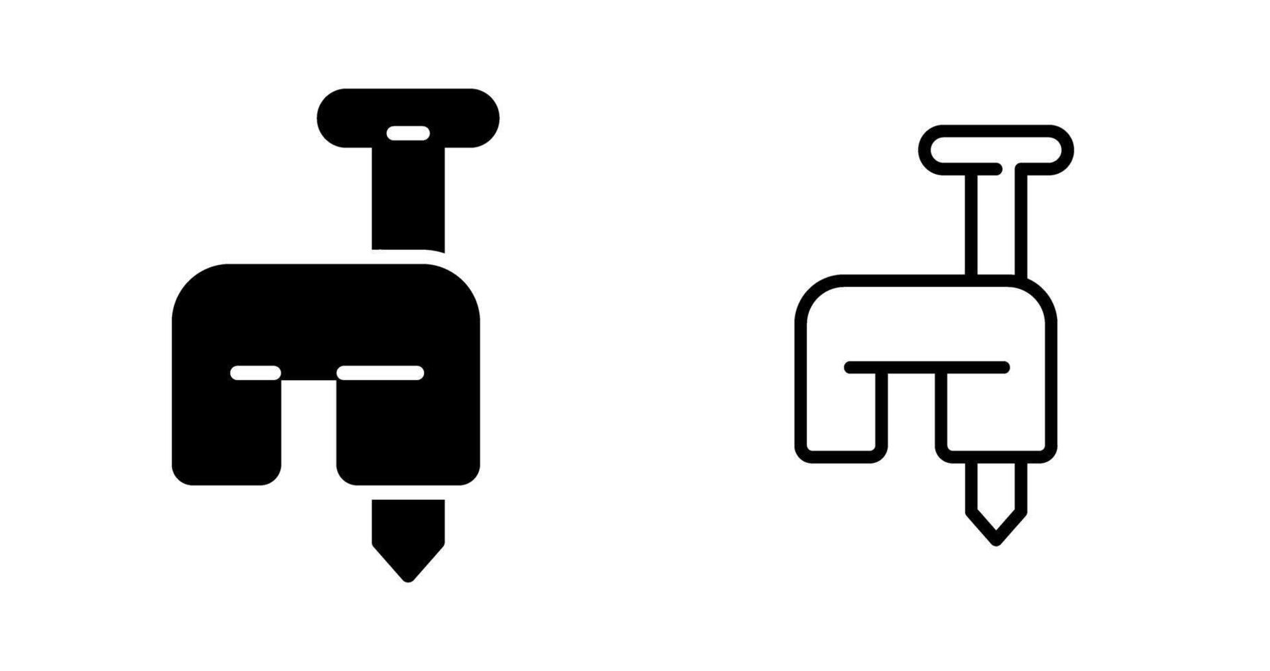 Cable Staples Vector Icon