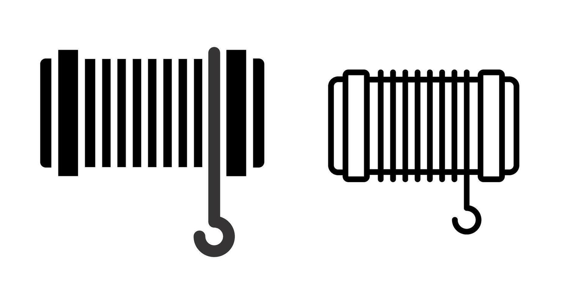 cable tracción cuerda vector icono