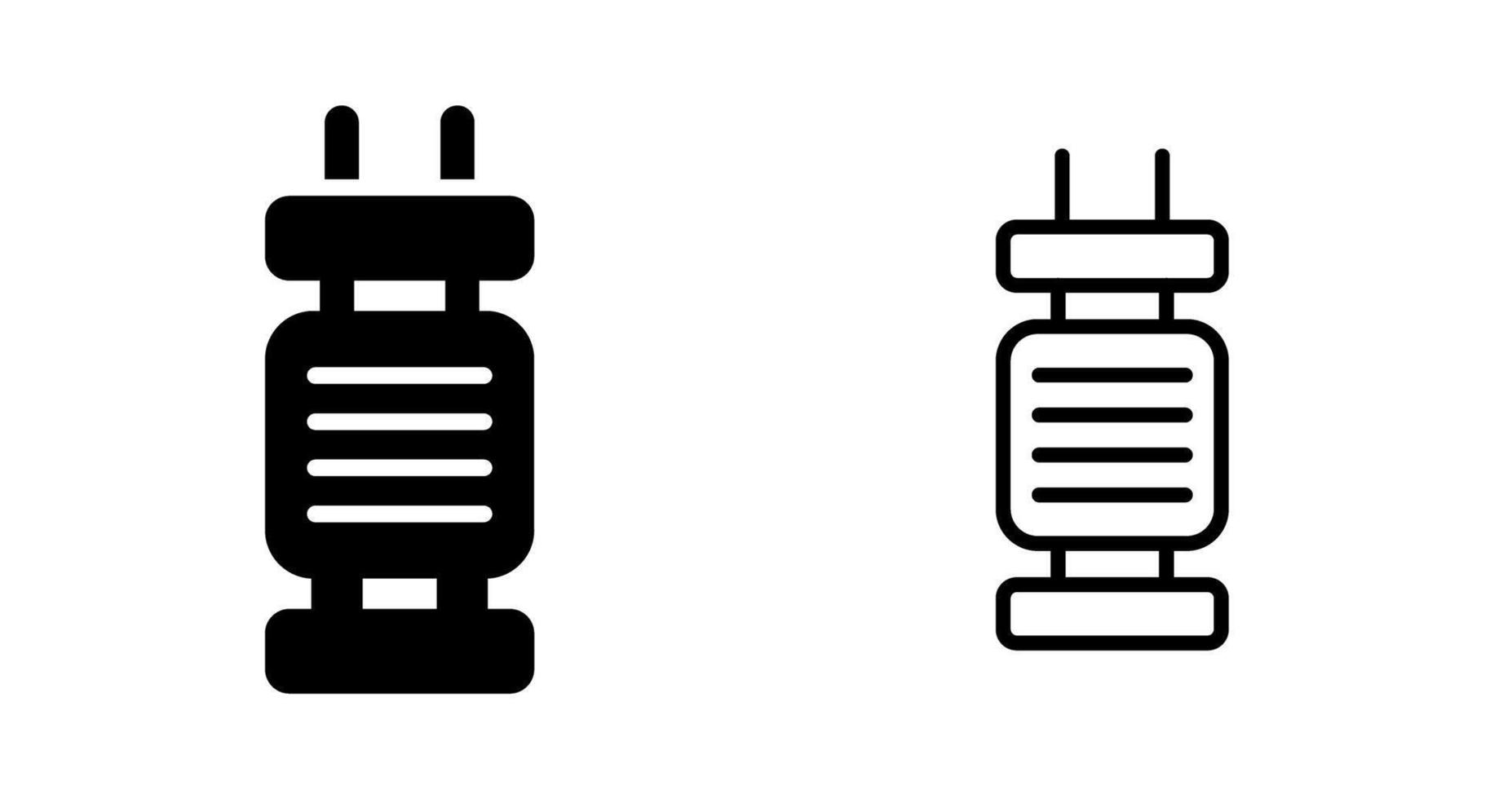 Capacitor Vector Icon