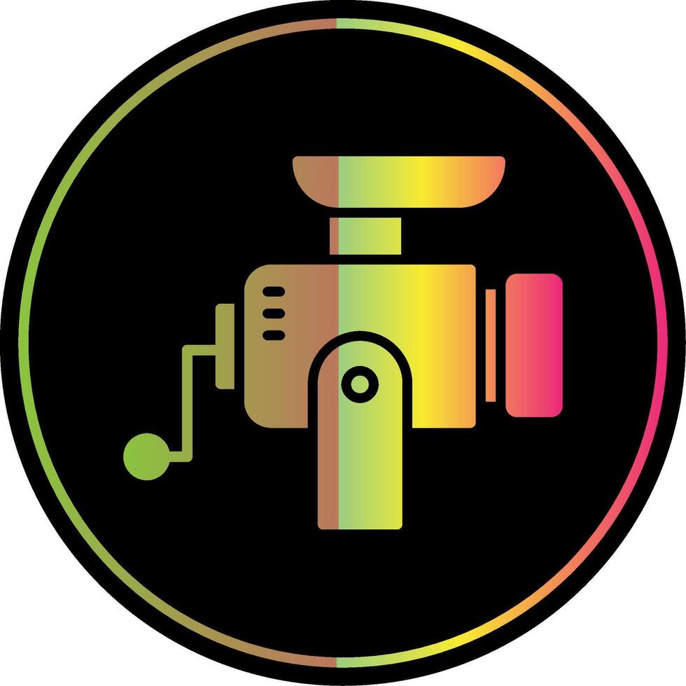 Mincer Glyph Due Color Icon vector