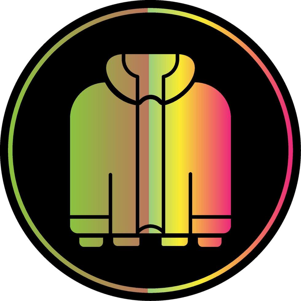 Jacket Glyph Due Color Icon vector