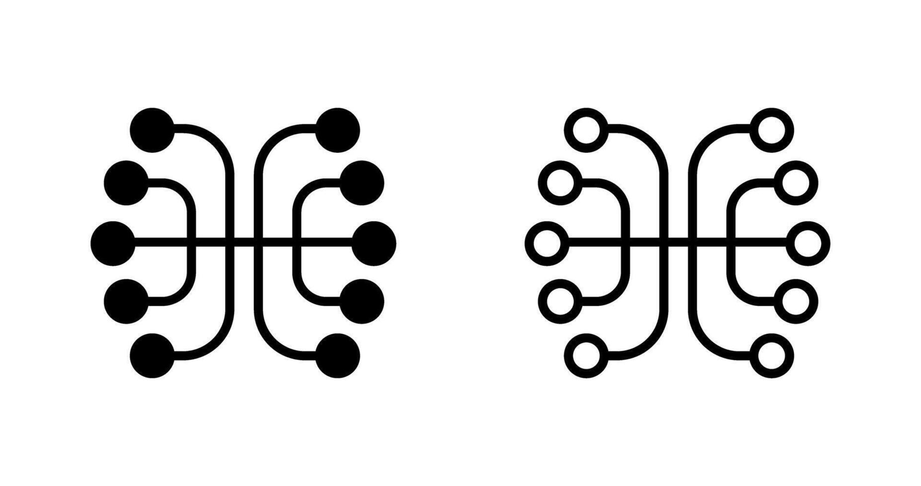 Neural Networks Vector Icon