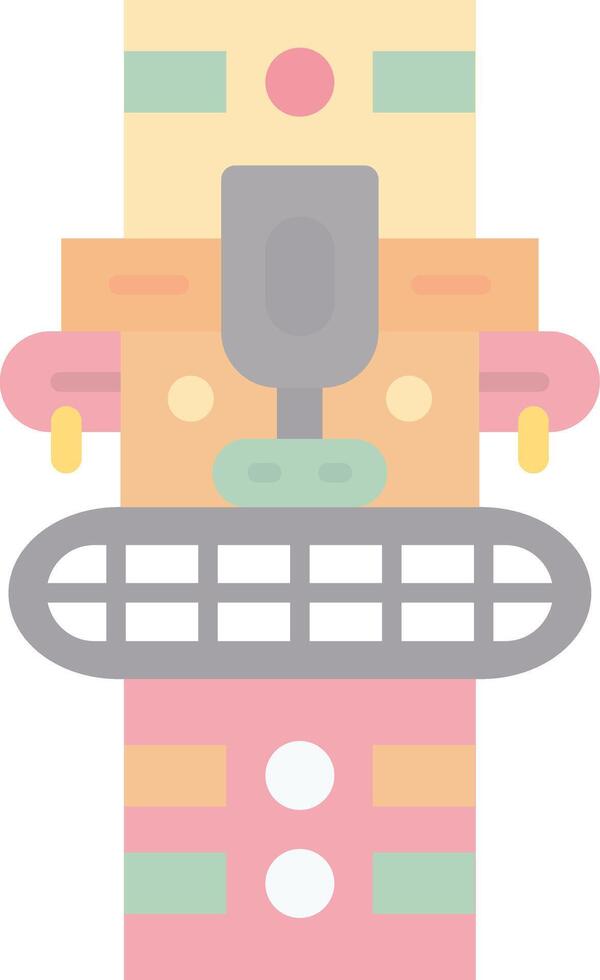 Totem Flat Light Icon vector