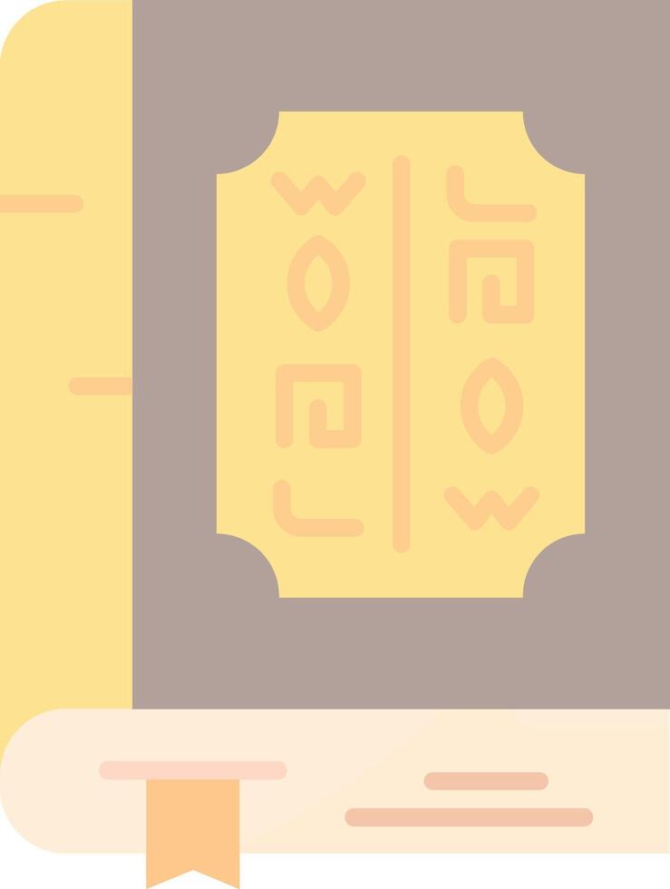 Book Flat Light Icon vector