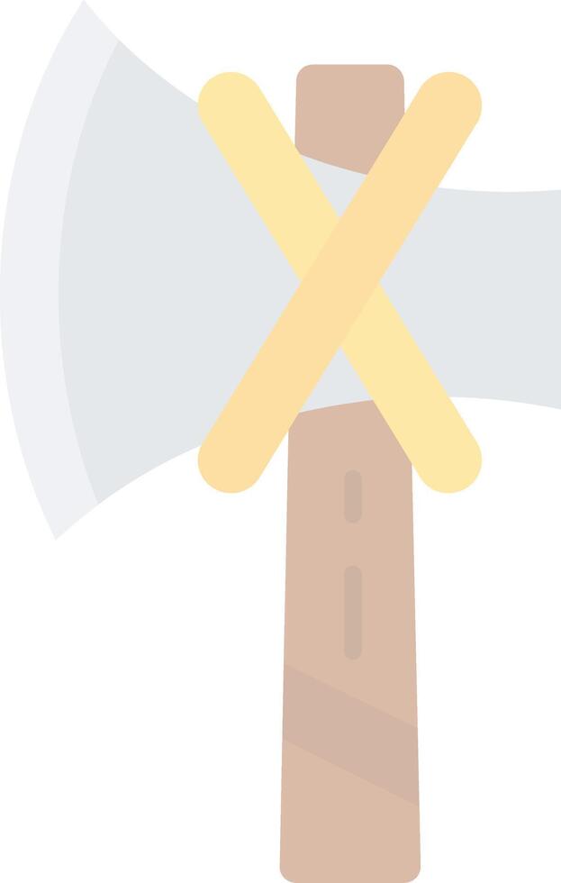 Axe Flat Light Icon vector