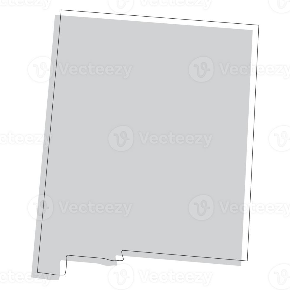 nuevo mexico estado mapa. mapa de el nos estado de nuevo México. png