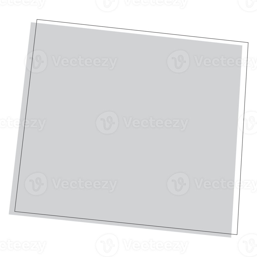 Wyoming state map. Map of the U.S. state of Wyoming. png