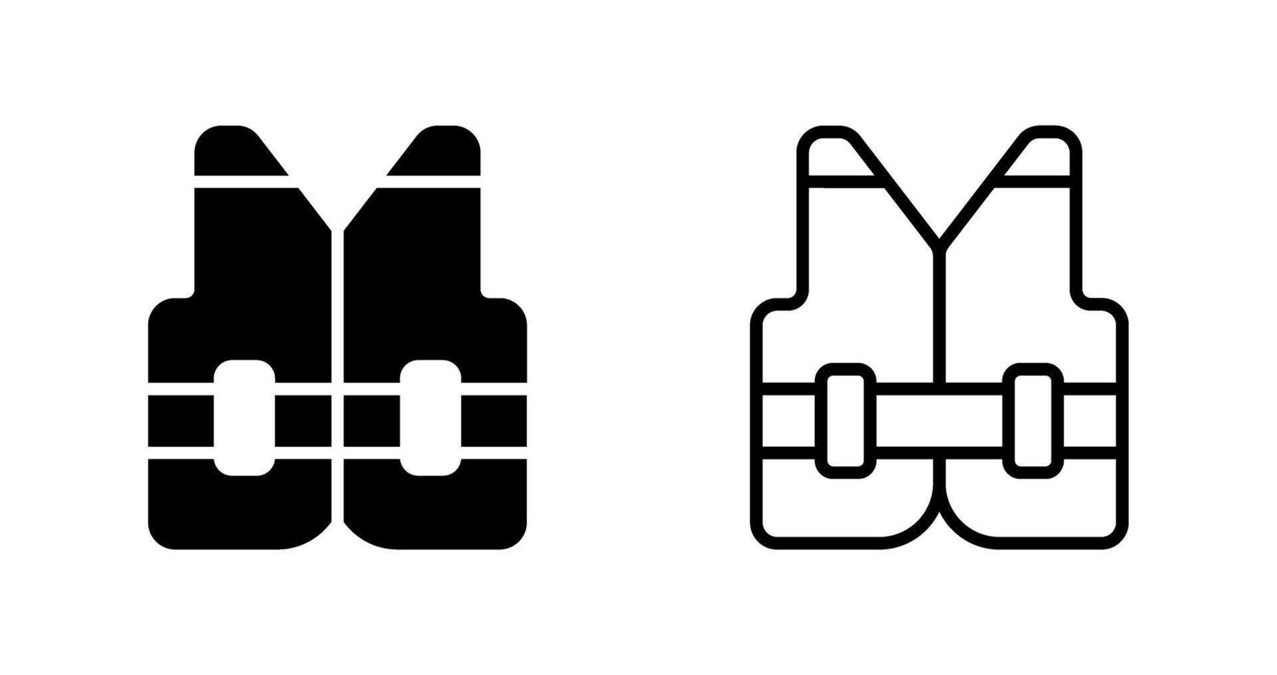 Reflective vest Vector Icon