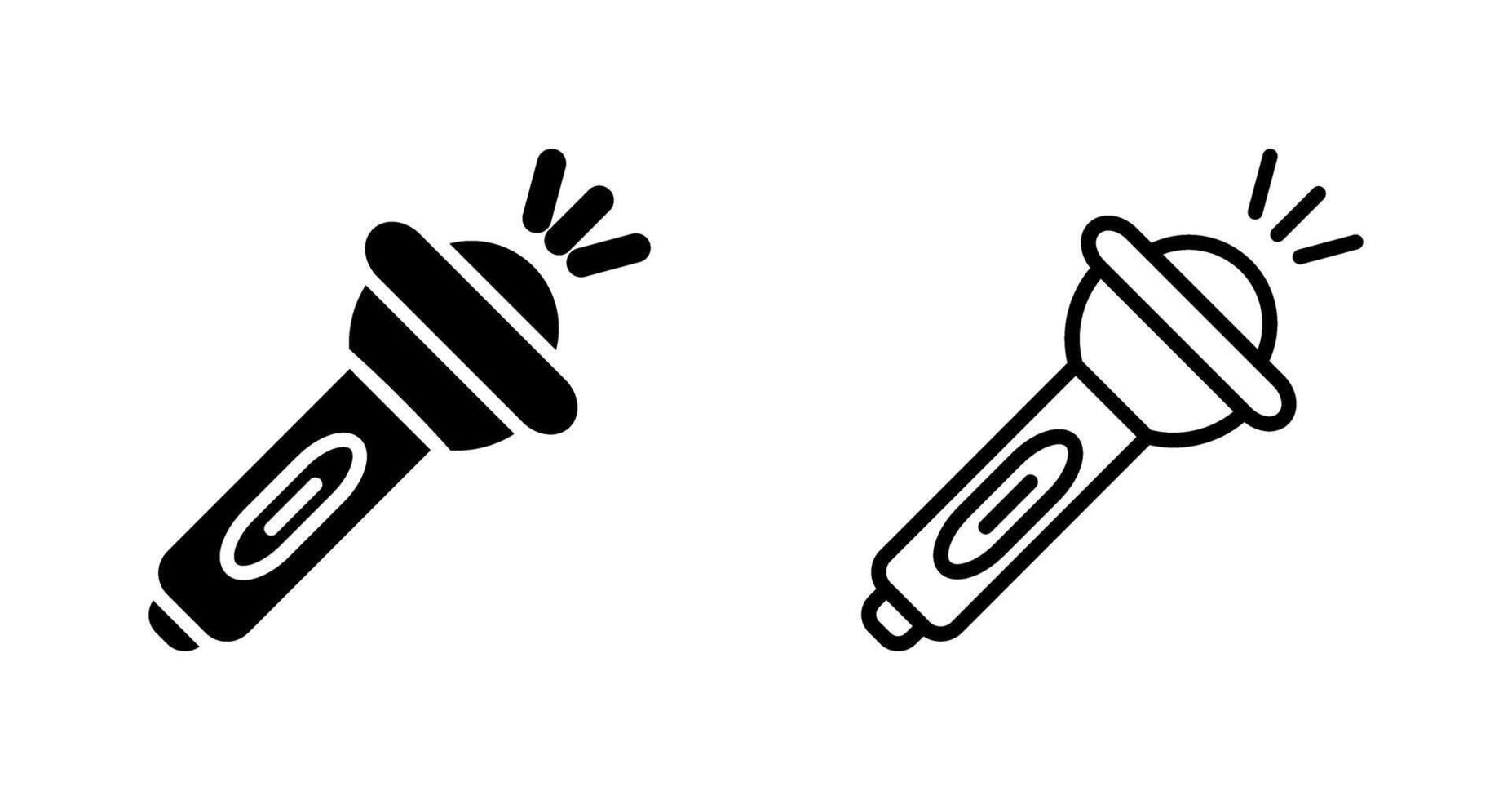 Flashlight Vector Icon