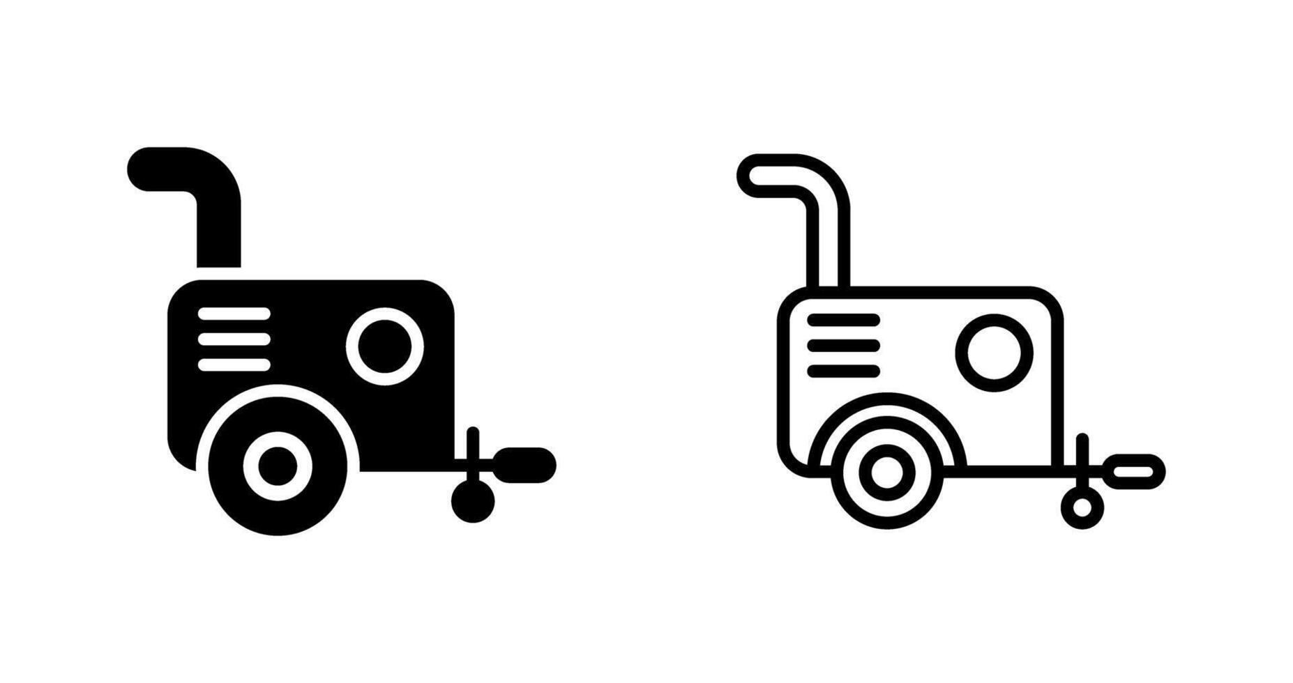 Portable air compressor Vector Icon