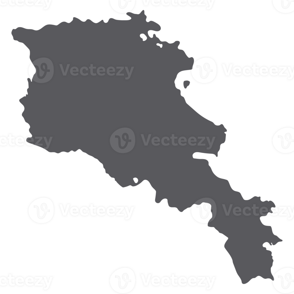Armenia map. Map of Armenia in grey color png