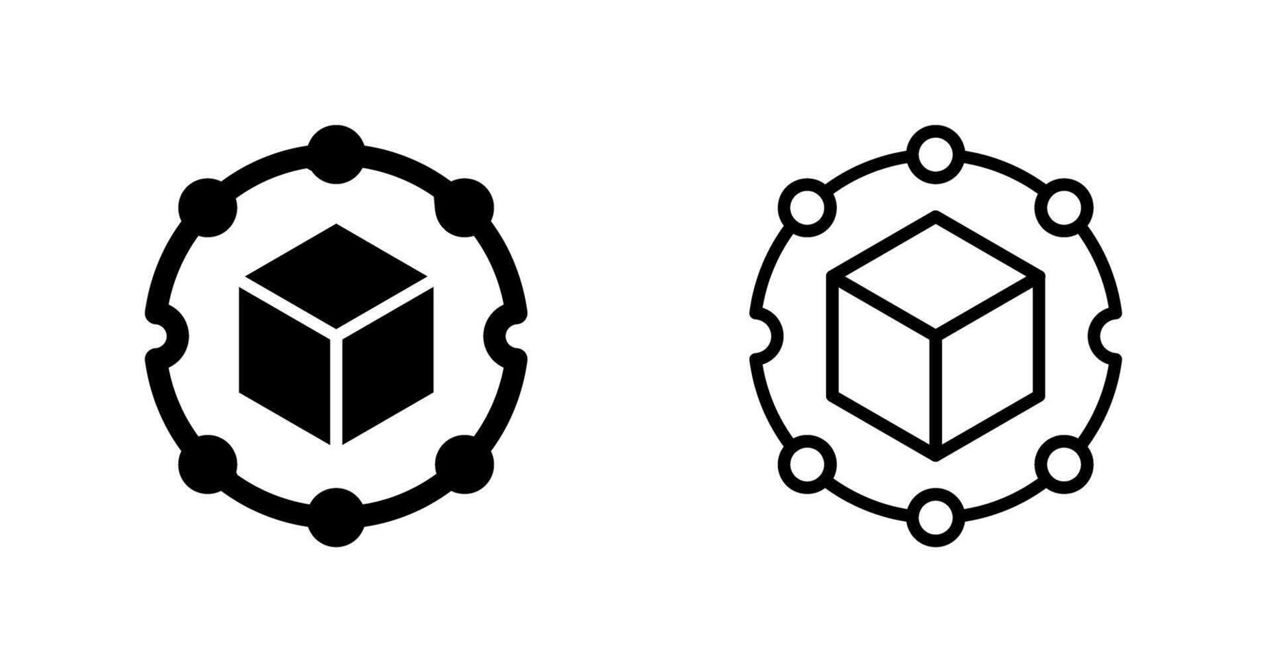 Blockchain Analytics Vector Icon