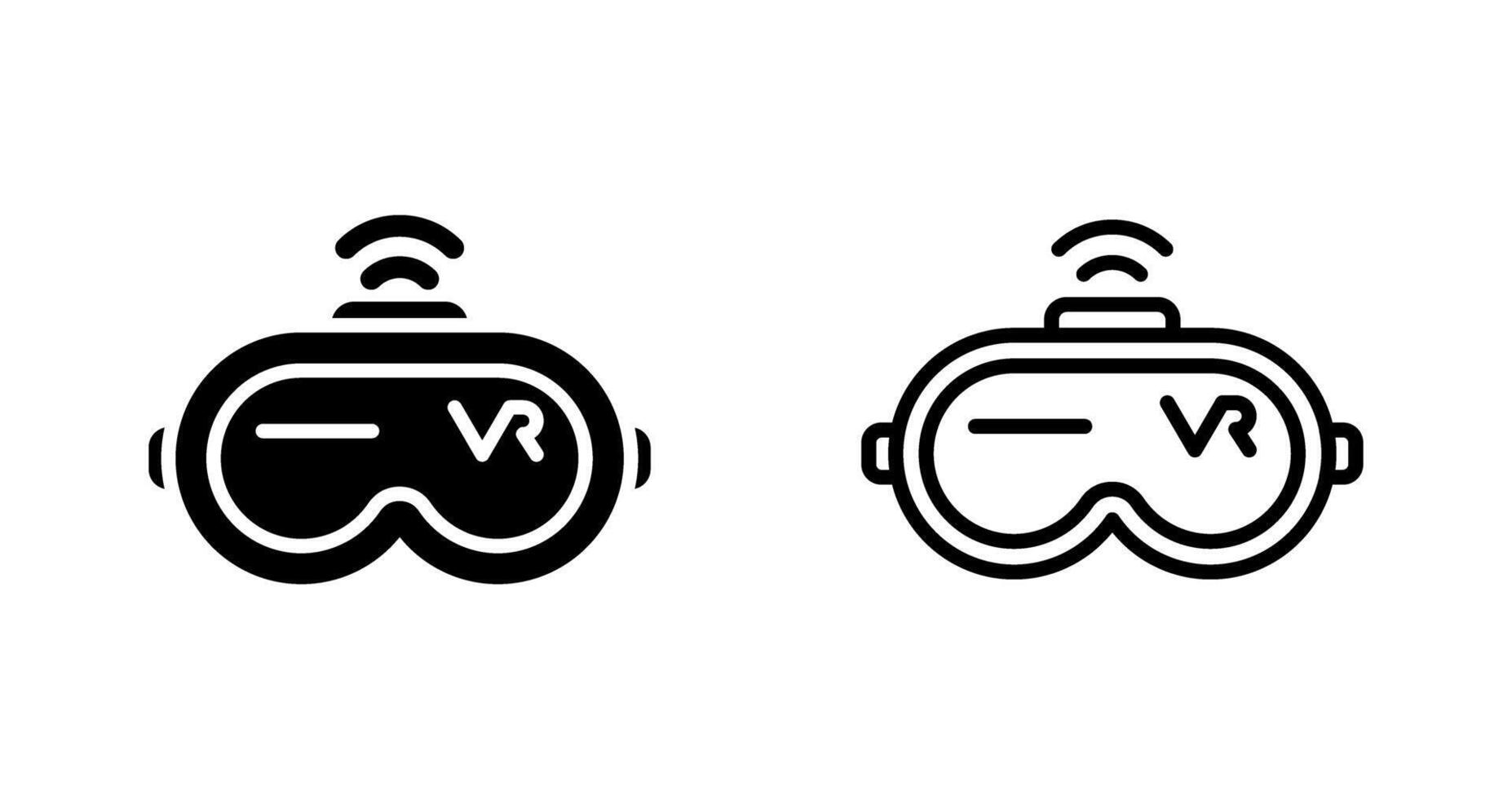 Virtual Reality Headset Vector Icon