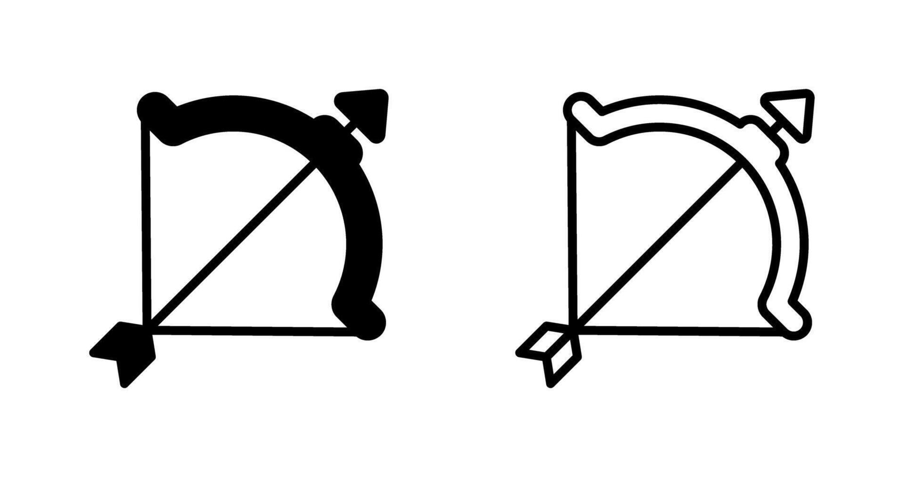 Bow and arrow Vector Icon